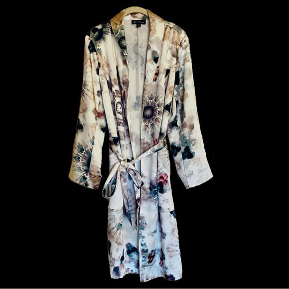 INC International Concepts Tie-Dye Trench Coat Size 3X - Picture 2 of 16